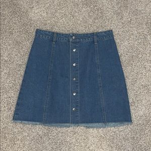 button up jean skirt!